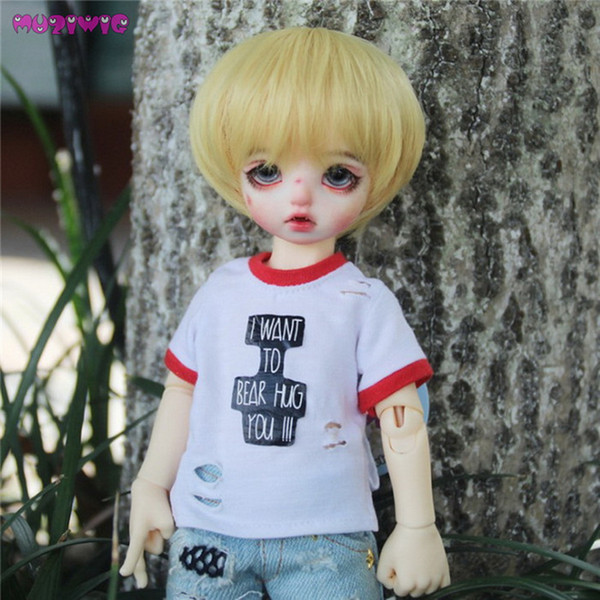 Wholesale MUZIWIG New Arrival Golden Color Hair Wigs for BJD/SD Dolls