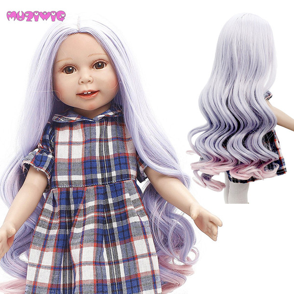 MUZIWIG New Arrival Ombre Hair Big Wave Wig for 18 inches America Girl Doll