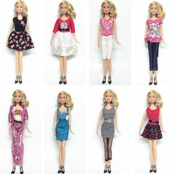 8 Style elegant girl dress suit Doll Clothes For 12