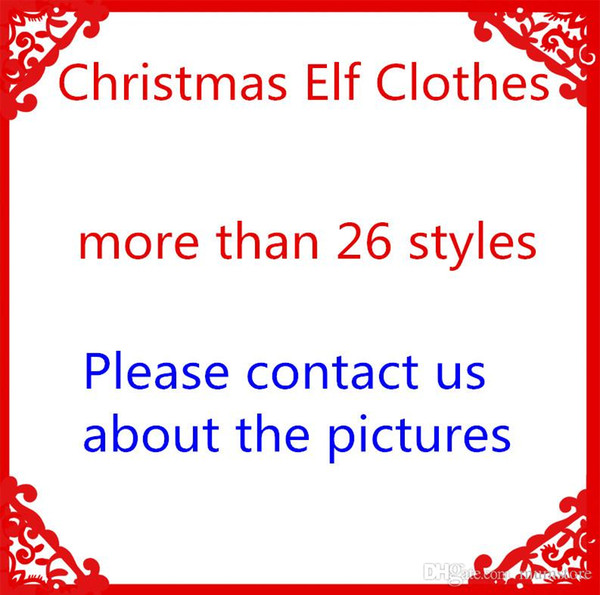 Free DHL 26 Style Elf Doll clothes Christmas Elf Plush toys Elves Xmas dolls clothes For Kids Holiday And Christmas Gift