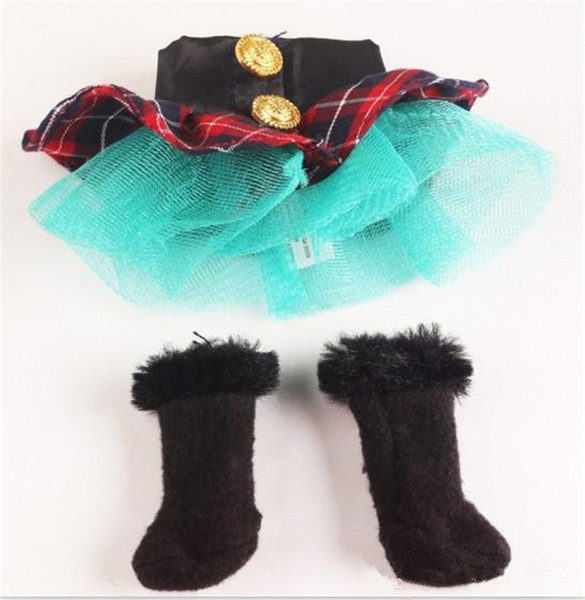 Plush Doll Clothes 12 Styles Tuxedo Suit Scarf & Skates 40pcs Doll Clothing Setl Skirts & Boots Clothes 