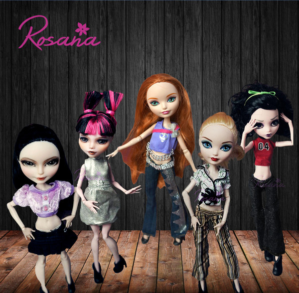 Rosana Fashion Clothes for Monster High Doll Dress Up Casual Wear Clothing Suit Dolls Party Skirt Blouse Trouser Pants Outfit