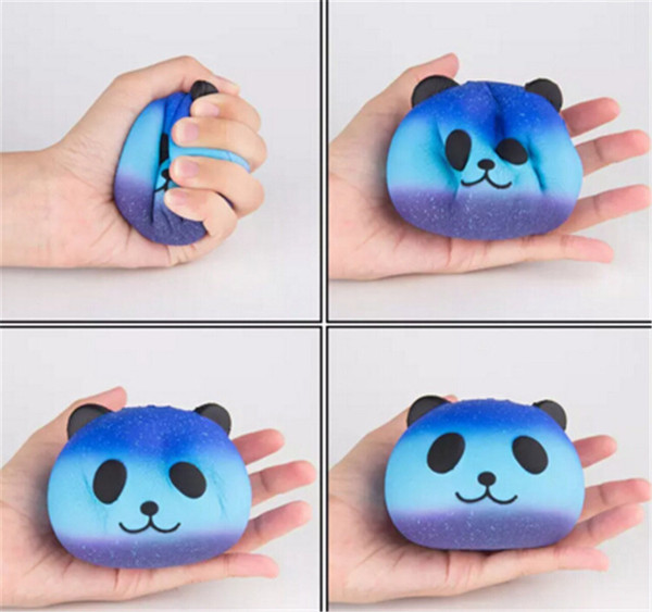 Wholesale Cute PU Squishy Super Slow Rising Jumbo Panda Squishy Squeeze Phone Strap Kids Fun Toy Gift Decompression Toy