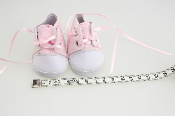 18 Inch American Doll Shoes Dress pink Color Handmade Sneakers Popular Cute Fashion American Girl Doll Clothes Accessories