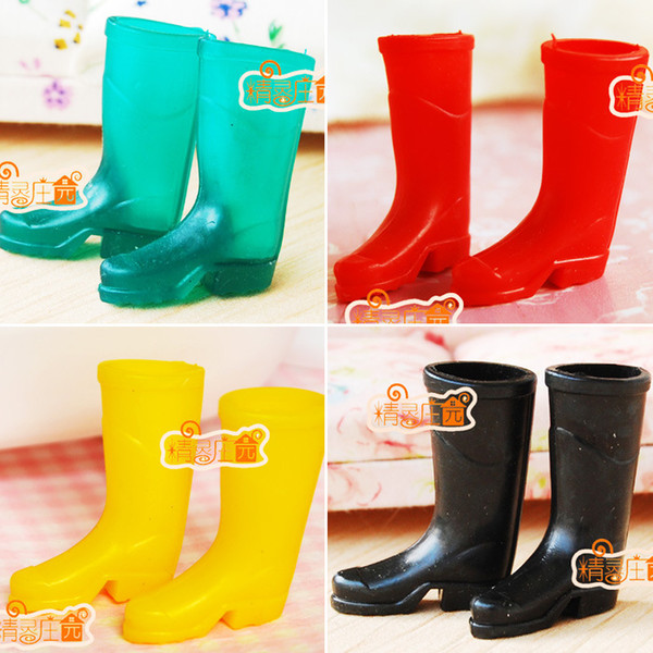 Plastic Rain Boots 1:12 Garden Porch Miniature Dollhouse Collection Decor Toy