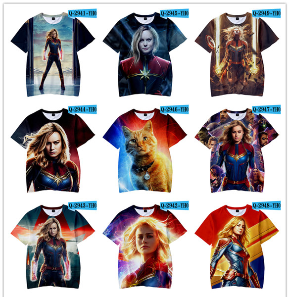 3D Printed Captain Marvel Cospaly Carol Danvers Ms Marvel Costumes Sweatshirts Tracksuit Casual hooded Jacket Clothing Hoodies zipper DHLCap