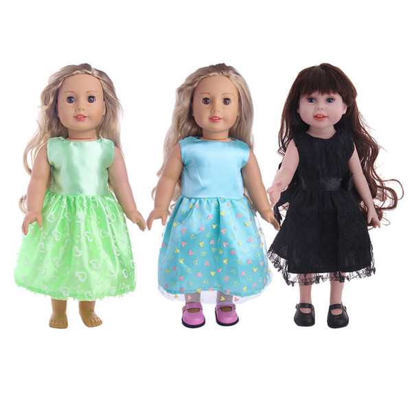 Doll outfit Dress Fashion Hand made Party Dress Doll Cloth for 18 inch American Girl Doll