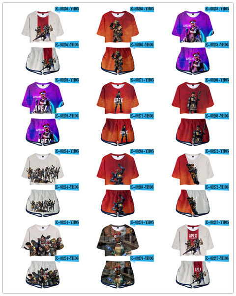 Hot 12style Apex Legends skirt Suit Cospaly Battle Royale Vest Top to Game 3D digital print skirt female models TB8541-H