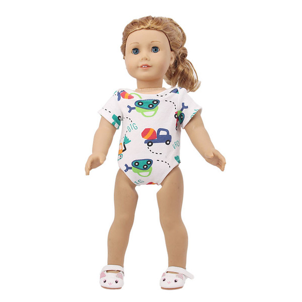 18 inch doll Swimsuit Cloth Swim wear Pajamas colorful Car Tank Pattern for American Girl Our Generation Doll