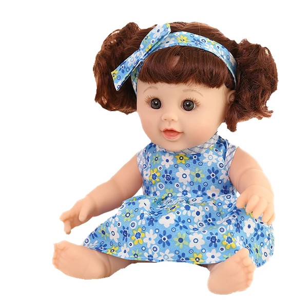 Intelligent simulation baby doll doll bath doll soft rubber girl early childhood toys