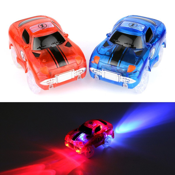 Electronics Car Flashing Lights Magic Glow Tracks Car LED Lights Glowing Track 7 Models Boys&Girls Educational For Children Gift