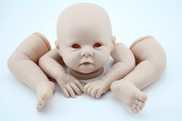 3/4 silicone Vinyl Limbs Reborn Baby Doll Kits For 22