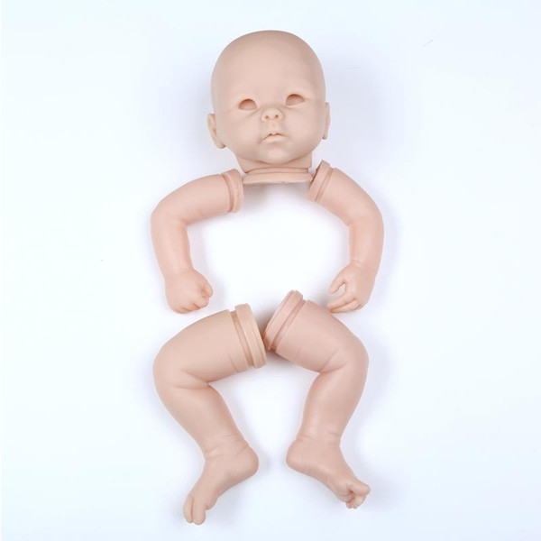 DK1526-1 Hot Sale Doll Kit DIY Blank Kit Soft Vinyl Reborn Doll Kit Free Shipping Unisex Doll Accessories with 3/4 Limbs