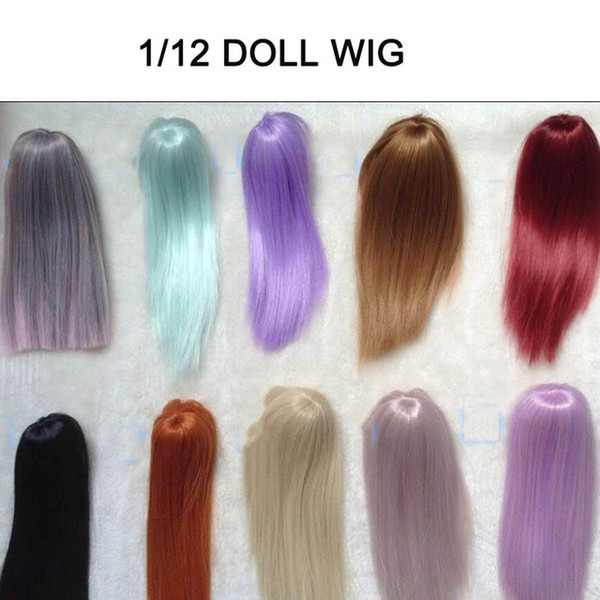 New Arrival Dolls Accessories Various Colors 15CM/25CM Straight Handmade Kurhn BJD 1/12 Doll Wig Hair