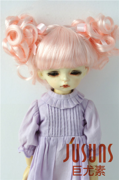 Jusuns 6-7inch Charming Curly Doll Wigs YOSD Synthetic Mohair Wig for 1/6 BJD Dolls 7 Colors Available JD011