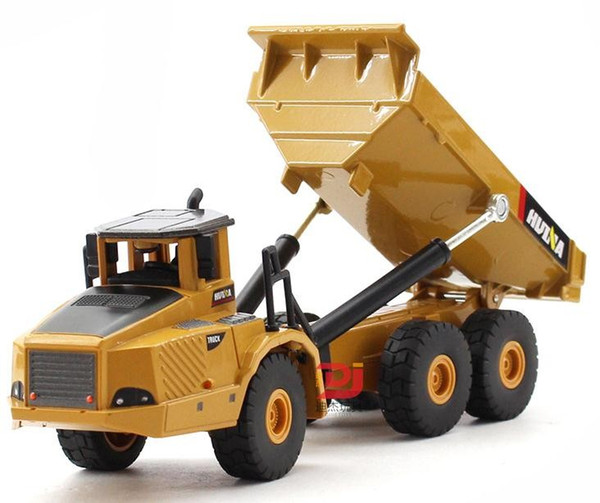 1:50 alloy articulated dump truck model toys, high imitation alloy engineering vehicle model, metal diecasting, wholesale