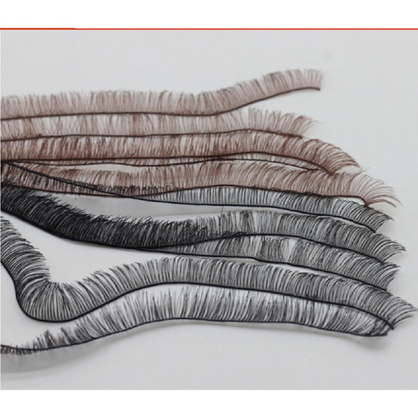 Wholesales doll eyelashes for 1/3 1/4 BJD doll or reborn doll accessories black -red brown -W:4MM 5MM 6MM 7MM 8MM 9MM