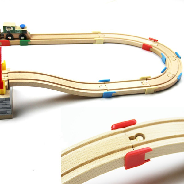 Thomas Wooden Train Track Railway Accessories --The Wooden Track Plastic Holder Tight Wood Tracks-EDWONE