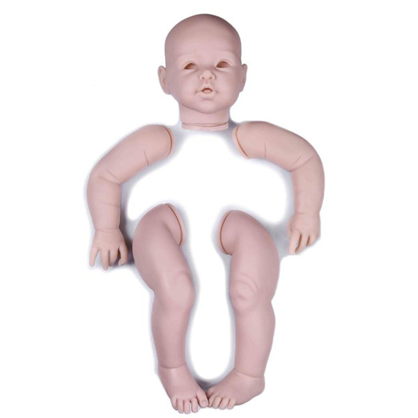 dk-1805 29inch silicone baby dolls kit set Large Toddler Reborn Kit with cloth body Full vinyl arms and legs 74cm Artist Handmade Mould