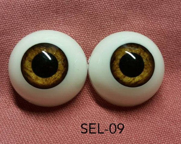 2018 top sell 18mm 20mm Reborn Babies Doll Kits 20 mm Half Round Toys Eyes Acrylic Doll Eyes 6 Different Colors Can Be Chosen