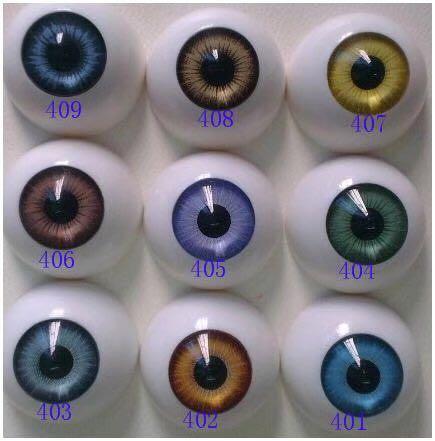 2019 top Free shipping ACRYLIC MATERIA ACRYLIC REBORN DOLLEYES for Reborn/BJD/OOAK Doll eyes mix colors