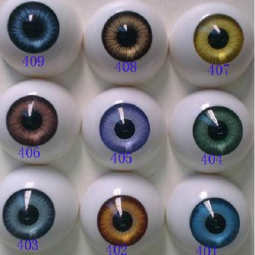 Free shipping PLASTIC RUBBER ACRYLIC MATERIA ACRYLIC REBORN DOLLEYES for Reborn/BJD/OOAK Doll eyes mix colors