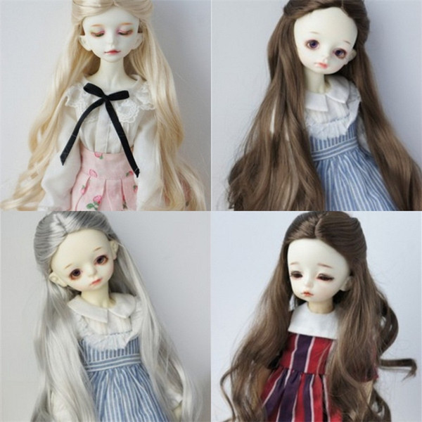 Ceramic Doll Wig Imitation Mohair Temperament Candy Color Toy Bodies Parts Dedicated Not Included Dolls Popular Soft Hot Sale 48js I1