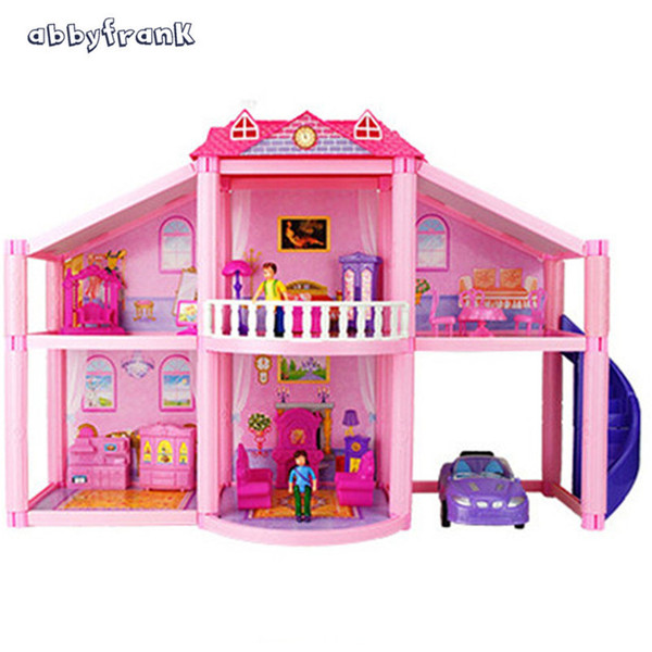 Abbyfrank Fashion Miniature Dolls House DIY Dollhouse Accessories Learning Toys For Children Casinha De Boneca brinquedos menina