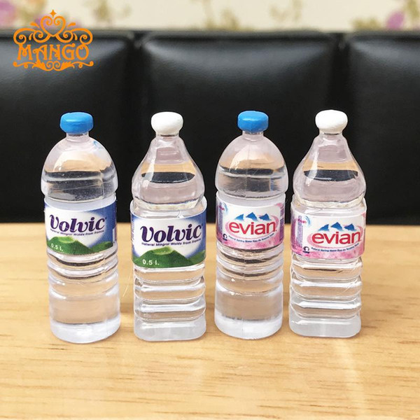 1:12 Miniature Mineral Water Bottles Dollhouse Kitchen Accessories