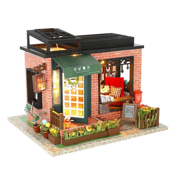 DIY Doll Houses Wooden Doll House Miniature Hand-assembled Wooden Gift DIY Doll House Craft