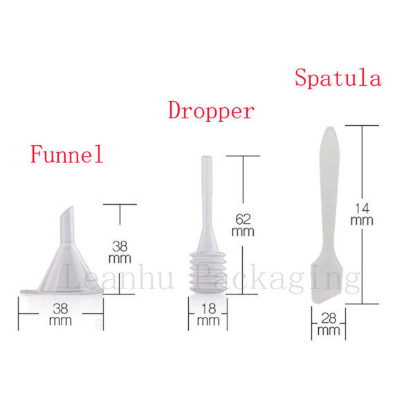 Mini plastic funnel, dropper,spatula(3 in 1 ) toiletry kits / travel kit cosmetics accessory makeup DIY personal care tooling