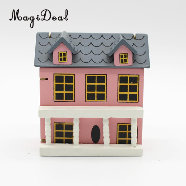 1/12th Dollhouse Miniature DIY Kit Dolls Wooden House Mini House Model Birthday Xmas Gifts