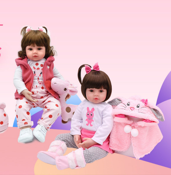 55cm 10models Available Baby Reborn Dolls Black girl doll Full Silicone Body Bebe Reborn Baby Dolls children gifts kids toys play house toys