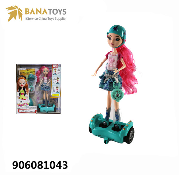 Four-wheel drive remote control balance car 11.5 inch girl doll toys cool gifts rc hover board doll girl toys Free Shipping
