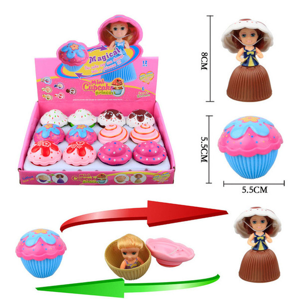 1Pc Mini Beautiful Cake Doll Toy Surprise Cupcake Kids Doll Toys for Children Kids Transformed Scented Girls Funny Games Gifts