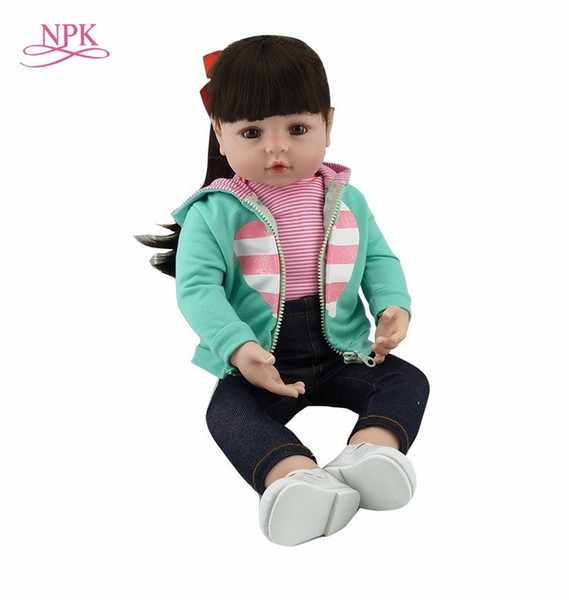 Reborn doll 47CM silicone doll Girl Reborn Baby Doll Toy Lifelike Newborn Princess victoria Bonecas Menina for kids