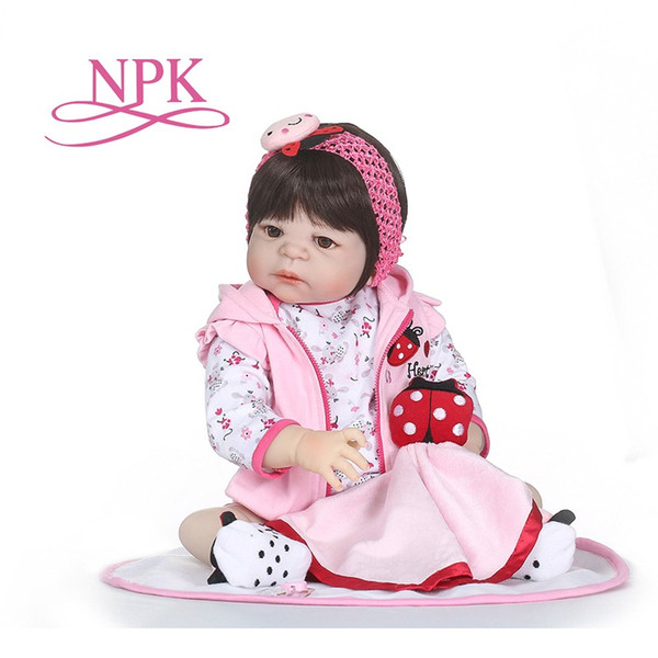 55cm full body Silicone reborn Baby Doll Girl Reborn Princess Doll Birthday Christmas Gift for girl Best accompany