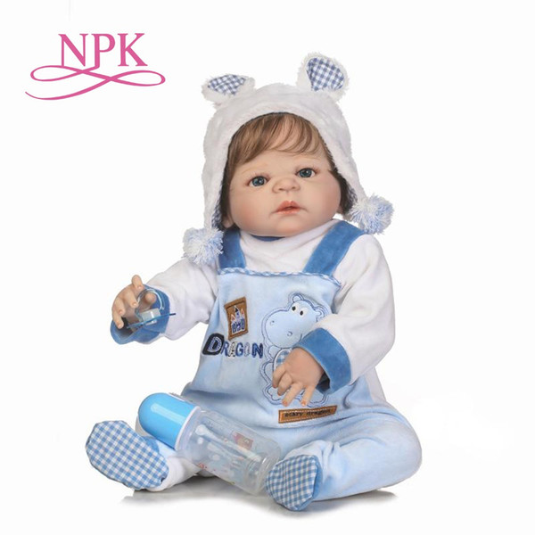 55cm lifelike reborn doll soft real gentle touch boy doll full vinyl silicone popular doll for children Birthday Gift