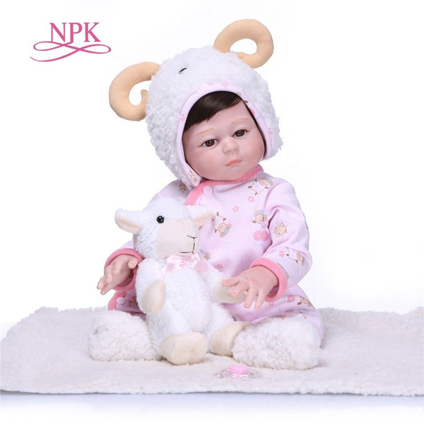 New Arrival 50CM Baby Girl Doll Full Silicone Body Lifelike Bebe Reborn Bonecas Handmade Baby Toy For Kids Christmas Gifts