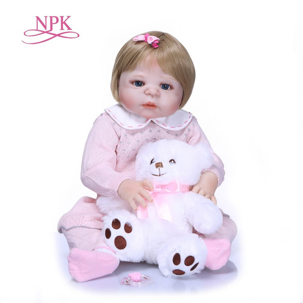 Full Body Silicone Vinyl Adorable Lifelike Toddler Baby Bonecas Girl Kid Bebe Reborn Dolls Bebe Reborn Alive Doll Girls Toys