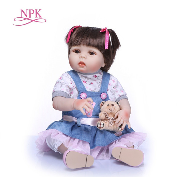 57cm full body Silicone reborn Baby Doll Girl Newbron Lifelike Princess Doll Birthday Girl Gift Bonecas Bebe Reborn Menina