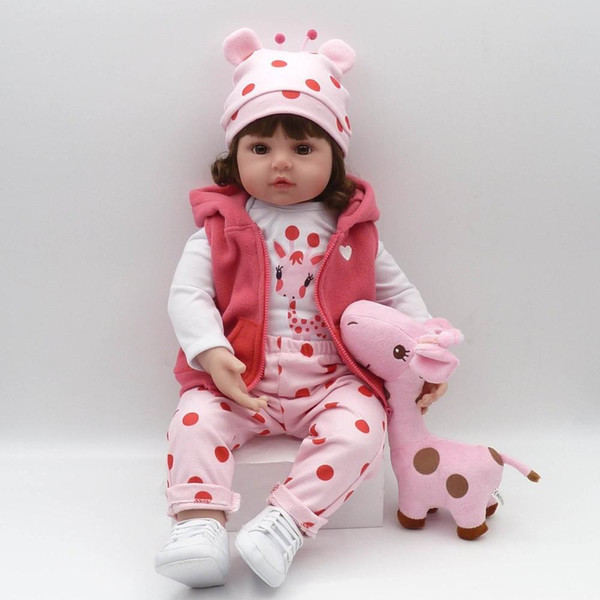 58cm Silicone Reborn Baby Dolls Boneca Reborn Realista Fashion Dolls For Princess Children Birthday Gift Bebes Reborn