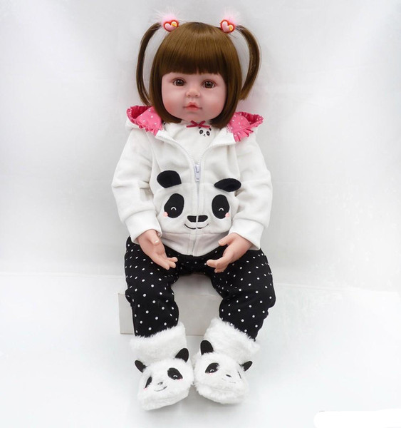 Latest new 58cm Silicone Reborn Boneca Realista Fashion Baby Dolls For Princess Children Birthday Gift Reborn Dolls