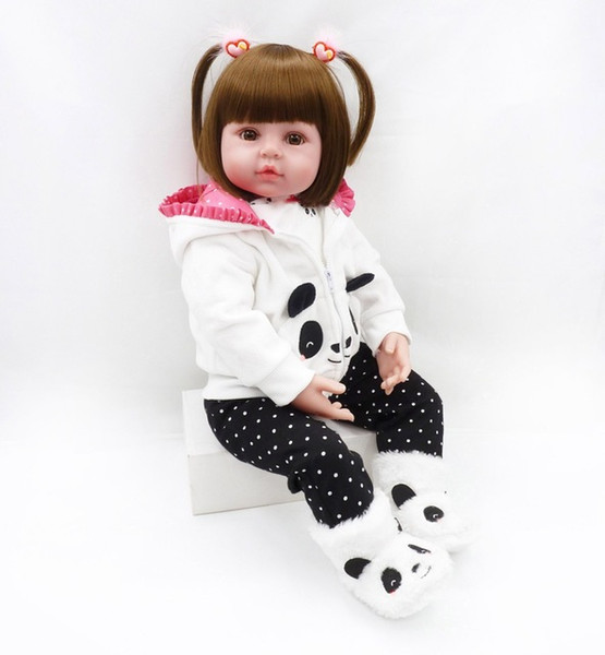 48cm Reborn Baby Toy Dolls Soft Silicone Vinyl Reborn Baby Girl Dolls Reborn Bonecas Play House Toys Child Plamates