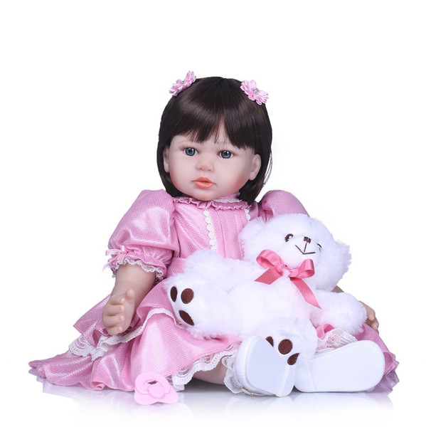 Realtouch 23'' Silicone Adora Lifelike Bonecas Baby Newborn Realistic Magnetic Pacifier Bebe Reborn Dolls Babies Toy