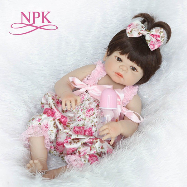 55cm full body Silicone reborn Baby Doll Girl Newbron Lifelike Baby-Reborn Princess Doll Birthday Christmas Gift for girl