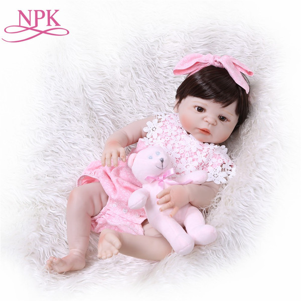 reborn bonecas handmade Lifelike Reborn Baby Doll Girls Full Body Vinyl Silicone bebe alive child gift toys on birthday