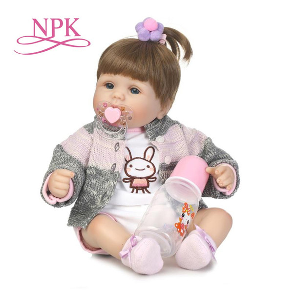 40cm Silicone reborn baby doll toys like real newborn princess girls babies reborn toy fashion birthday present Xmas