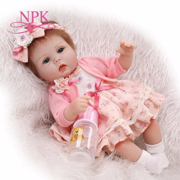 17 inch lifelike reborn lovely premmie baby doll realistic reborn baby playing toys for kids Christmas Gift