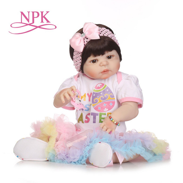 silicone full body reborn dolls realistic handmade baby dolls girl fashion kids toy Waterproof Boneca Model Birthday Gifts